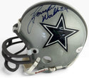 Herschel Walker & Daryl Johnston Autographed Dallas Cowboys Mini Helmet (JSA)