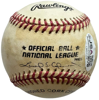 Joe Torre Autographed Official National League Baseball (JSA)