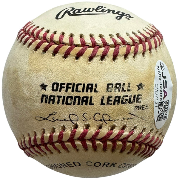 Joe Torre Autographed Official National League Baseball (JSA)