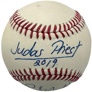 Judas Priest Signed Official Major League Baseball Rob-Ian-Richie (JSA)