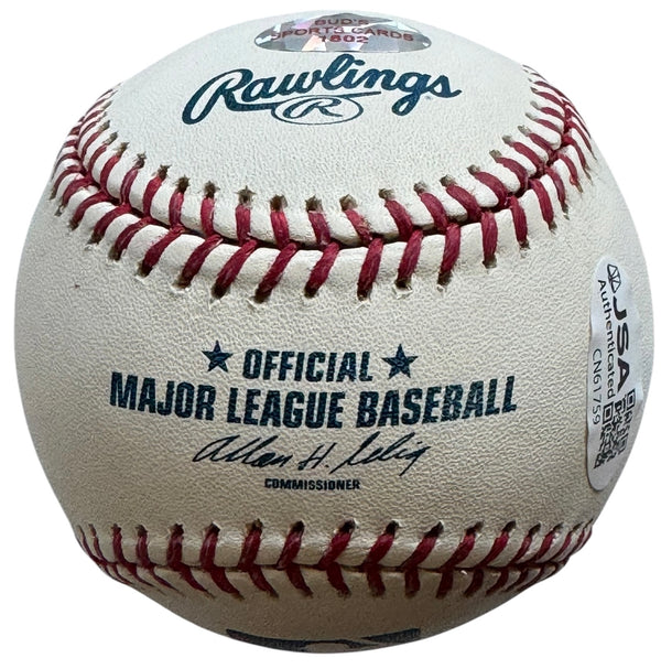 Ernie Banks Autographed Official Major League Baseball (JSA)