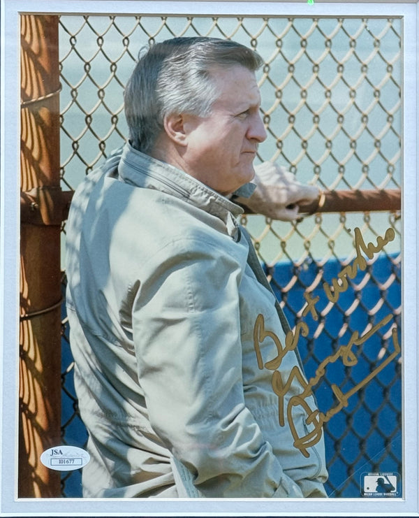 George Steinbrenner Autographed 8x10 Framed Photo (JSA)