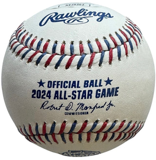 Jose Ramirez Autographed 2024 Official All Star Baseball (JSA)