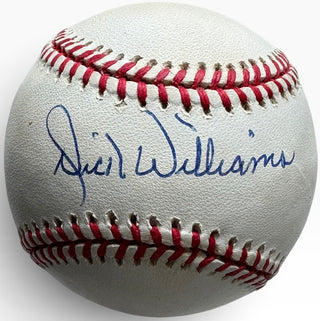 Dick Williams Autographed Official Americian League Baseball (JSA)
