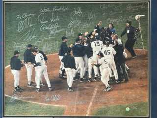 1999 New York Yankees World Series Champs Signed 16X20 Framed Photo #93/99 (Goldin)