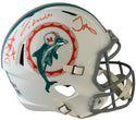 Jaylen Waddle De'Von Achane Tyreek Hill Signed Dolphins Throwback Helmet (Fanatics/Beckett)