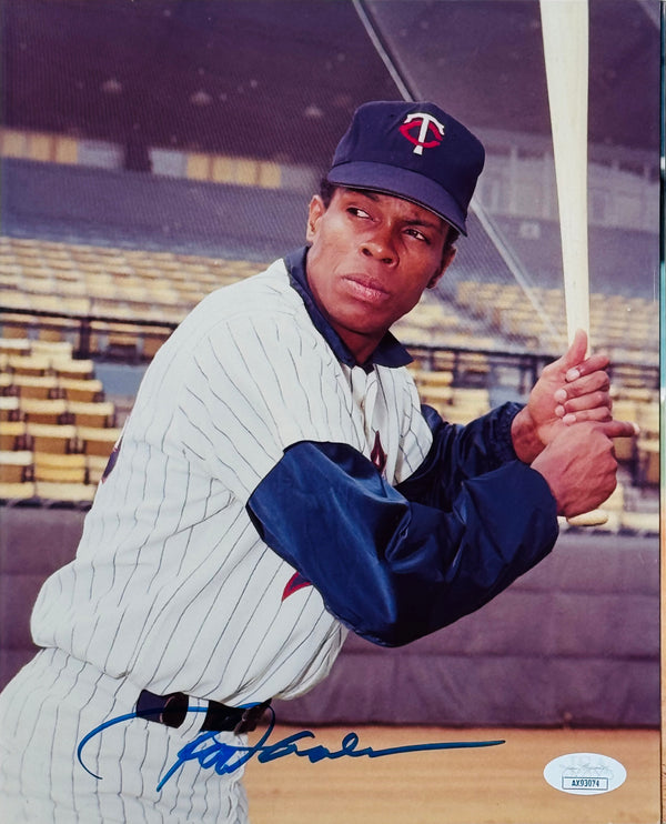 Rod Carew Autographed 8x10 Baseball Photo (JSA)