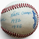 Ron Fraser Autographed Miami Hurricanes Official League Baseball (JSA)