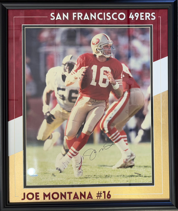 Joe Montana Autographed 49ers 16x20 Framed Photo (UDA)