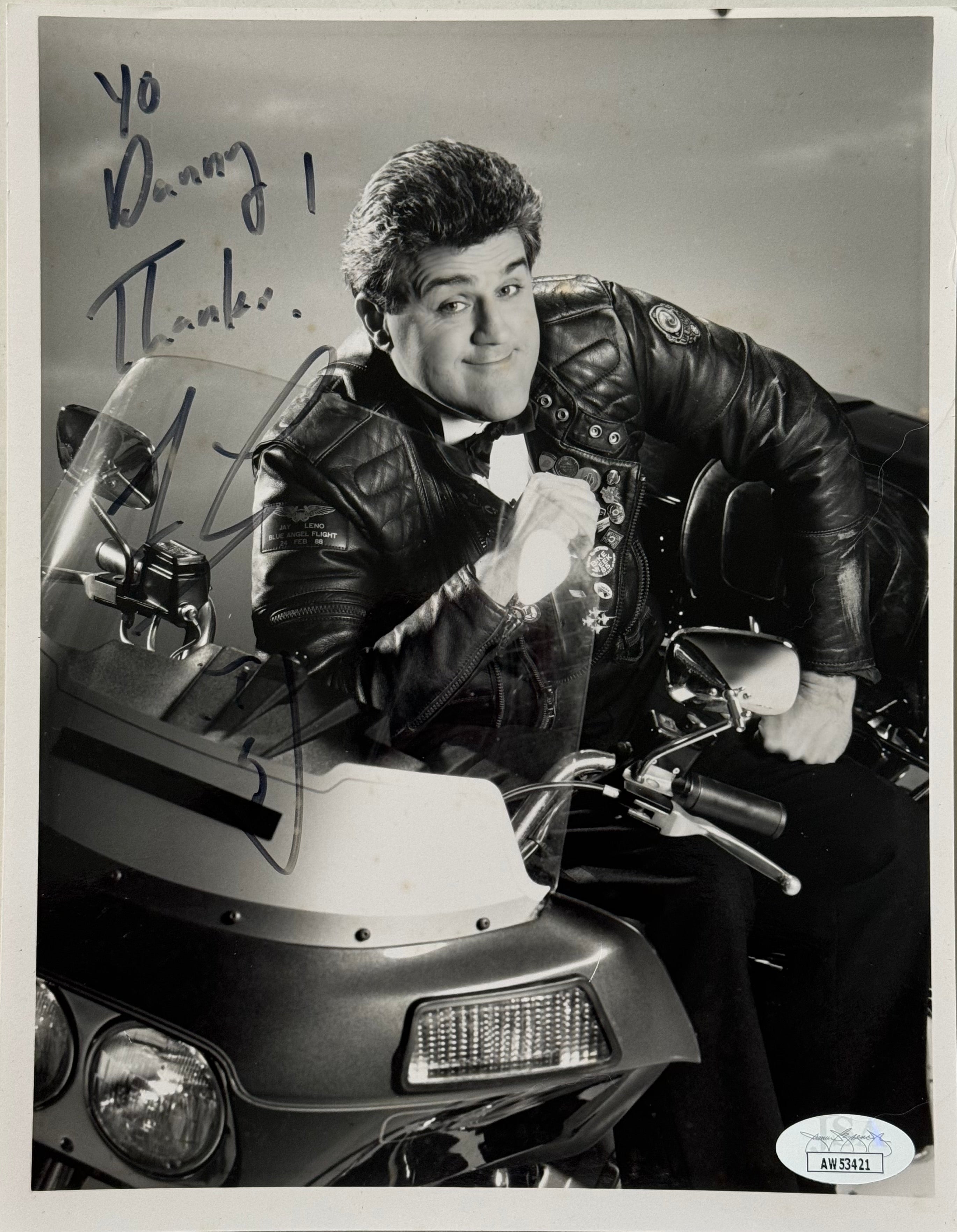Jay Leno Autographed Celebrity 8x10 Photo (JSA) | Hollywood Collectibles
