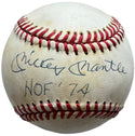 Mickey Mantle HOF'74 Autographed Official American League Baseball (JSA)