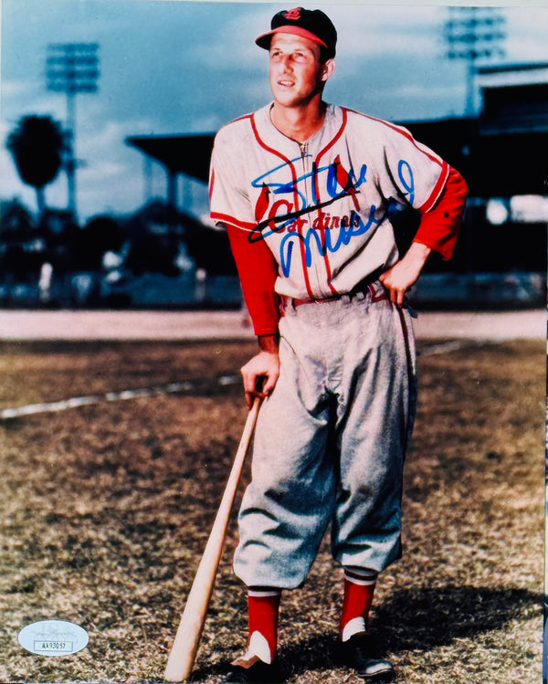 Stan Musial Autographed 8x10 Baseball Photo (JSA)