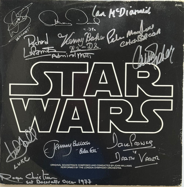 Star Wars Cast Autographed Record Album (JSA)