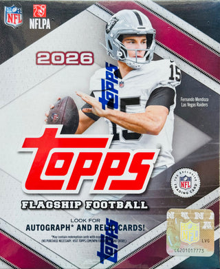2026 Topps Flagship Football Mega Box (Look for Autograph and Relic Cards)