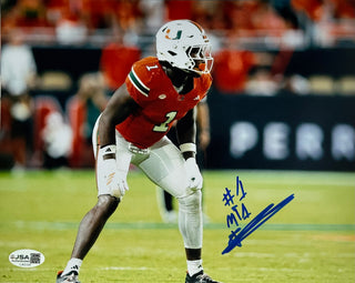 Mohamed Toure Autographed Miami Hurricanes 8x10 Photo (JSA)