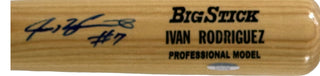 Ivan Rodriguez Autographed Big Stick Ash Bat