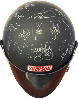Nascar Autographed Simpson Full Size Replica Multi Signed Helmet