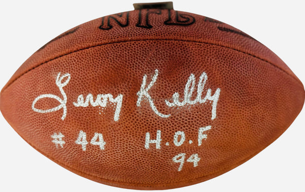 Leroy Kelly Autographed Official NFL Football (JSA)