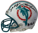 Dolphin Greats Multi Signed Mini Helmet (JSA)