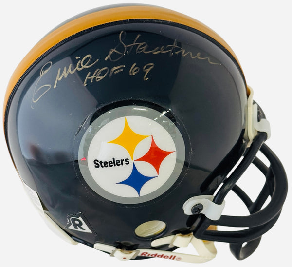 Ernie Stautner Autographed Pittsburgh Steelers Mini Helmet