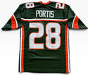 Clinton Portis Autographed Miami Hurricanes Custom Jersey (Beckett Witness)
