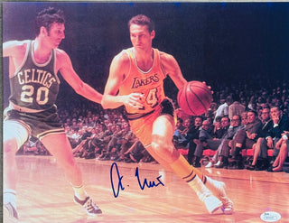 Jerry West Autographed 11x14 Basketball Photo (JSA)