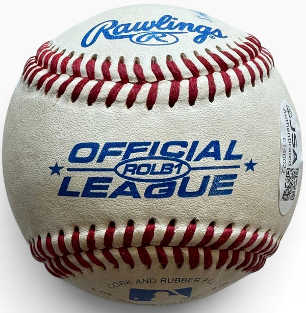 Ron Fraser Autographed Miami Hurricanes Official League Baseball (JSA)