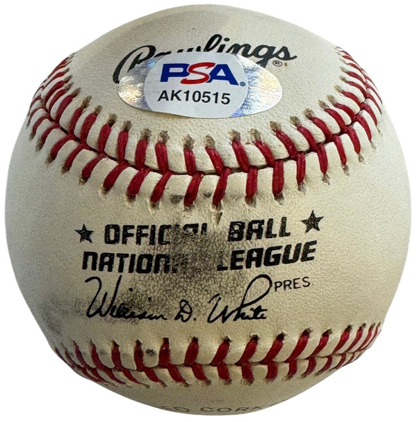 Don Drysdale Autographed Official National League Baseball (PSA)