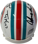 Dolphin Greats Multi Signed Mini Helmet (JSA)