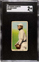 Rube Oldring 1909 T206 Fielding Piedmont Tobacco Card (SGC 2)