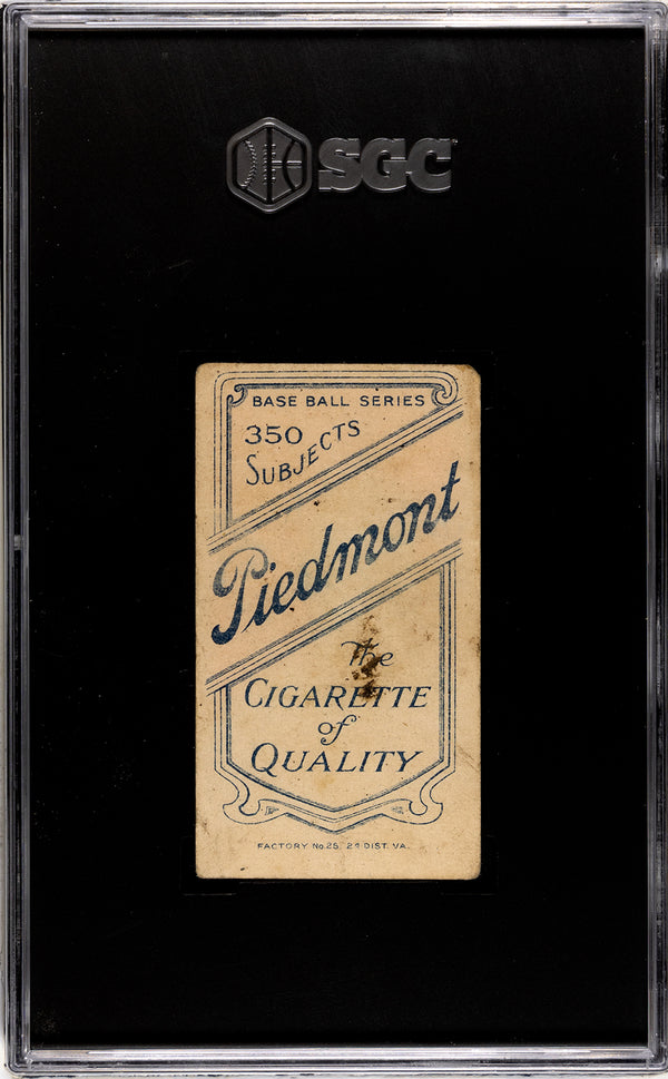 Bill Abstein 1910 T206 Piedmont Tobacco Card (SGC 1.5)