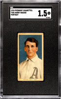 Harry Krause 1910 T206 Portrait Piedmont Tobacco Card (SGC 1.5)