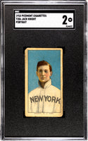 Jack Knight 1910 T206 Portrait Piedmont Tobacco Card (SGC 2)