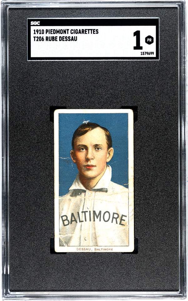 Rube Dessau 1910 Piedmont Cigarettes T206 SGC 1