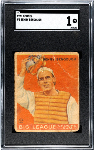 Benny Bengough 1933 Goudey #1 SGC 1