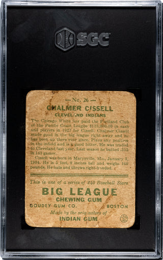 Chalmer Cissell 1933 Goudey #26 SGC 1