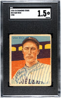 Sam Rice 1934-36 Diamond Stars #32 SGC 1.5