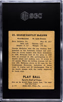 Mac McQuinn 1941 Playball Card #23 SGC 3