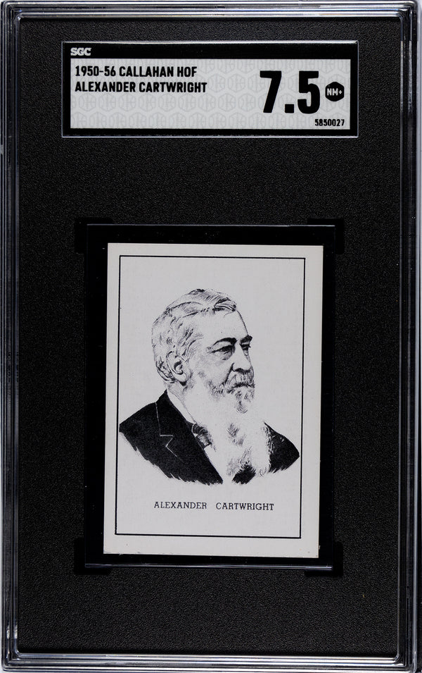 Alexander Cartwright 1950-56 Callahan HOF SGC 7.5