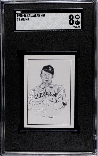 Cy Young 1950-56 Callahan HOF SGC 8