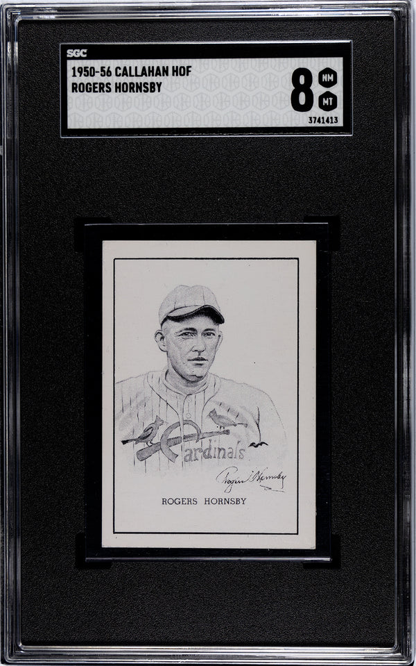 Rogers Hornsby 1950-56 Callahan HOF SGC 8