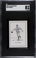 Tris Speaker 1950-56 Callahan HOF SGC 8