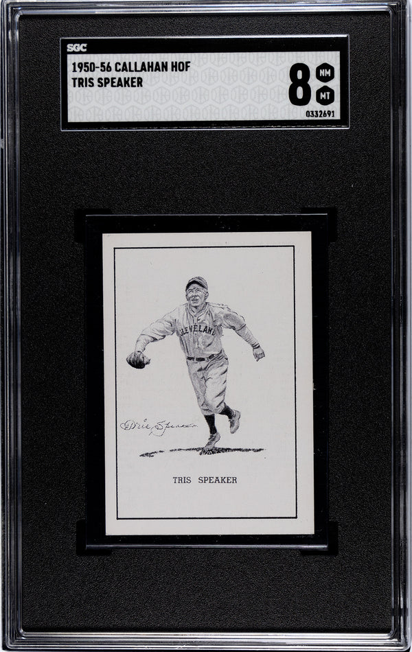 Tris Speaker 1950-56 Callahan HOF SGC 8