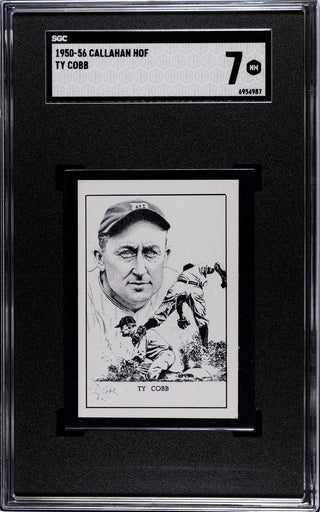 Ty Cobb 1950-56 Callahan HOF SGC 7