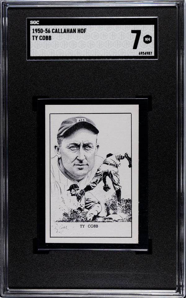 Ty Cobb 1950-56 Callahan HOF SGC 7