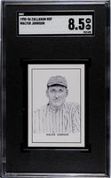 Walter Johnson 1950-56 Callahan HOF SGC 8.5