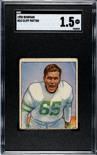 Cliff Patton 1950 Bowman #24 SGC 1.5