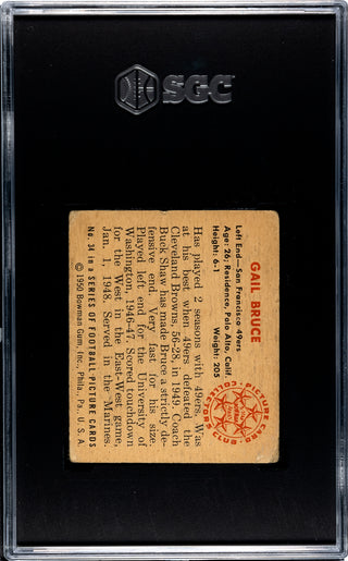 Gail Bruce 1950 Bowman #34 SGC 1.5