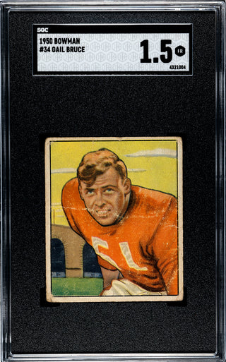 Gail Bruce 1950 Bowman #34 SGC 1.5