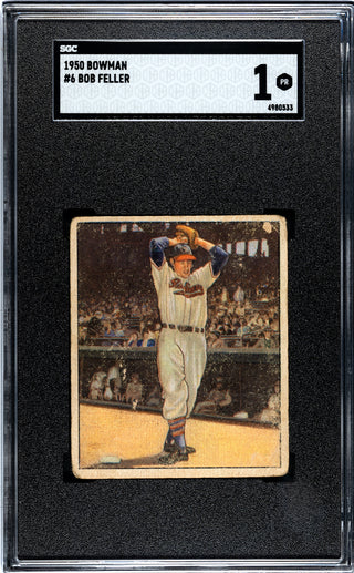 Bob Feller 1950 Bowman Card #6 SGC 1